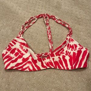 Mikoh bikini top pink and white (Size Medium)